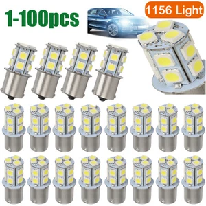Lot Super White 1156 1141 13-SMD RV Camper Trailer 12V LED Interior Light Bulbs - Picture 1 of 15