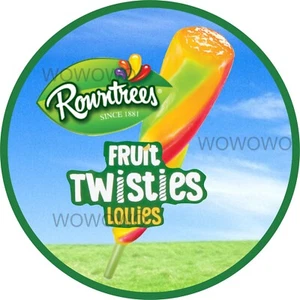 Ice cream van sticker Rowntrees Fruit Twisties lolly stickers lolly decal - Picture 1 of 1