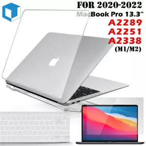 Funda rígida de cristal transparente para Macbook Pro 13,3" A2289 A2251 A2338 - Imagen 1 de 11