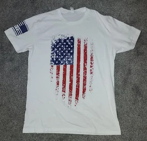 Next Level Apparel Til Valhalla Project White Short Sleeve Tee Shirt Medium - Picture 1 of 7