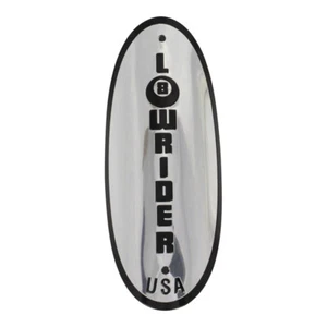 GENUINE OG LOWRIDER CLASSIC USA NAMEPLATE CHROME/BLACK - Picture 1 of 1