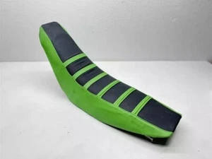 1994 Kawasaki KX125 Seat Green Black Ribbed Cover OEM Assembly 53001-1719-PJ - Picture 1 of 4