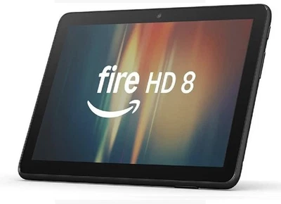 All New Amazon Fire 8" HD Tablet with Alexa 32GB ( 12th Gen ) 2024 - Black - Image 1 of 3