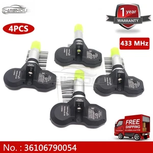 TIRE PRESSURE SENSOR TPMS NEW Set of 4 36106790054 For BMW Mini 433MHz TS-BM03 - Picture 1 of 11