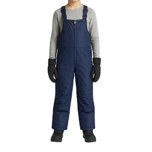 Lands’ End Kinder Schnee Trägerhose marineblau Größe 10H Husky isoliert Winter Overall - Bild 1 von 8