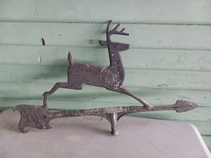 Hard To Find Vintage JOHN DEERE Cast Aluminum Weathervane TOP 23.5” Across - Picture 1 of 11