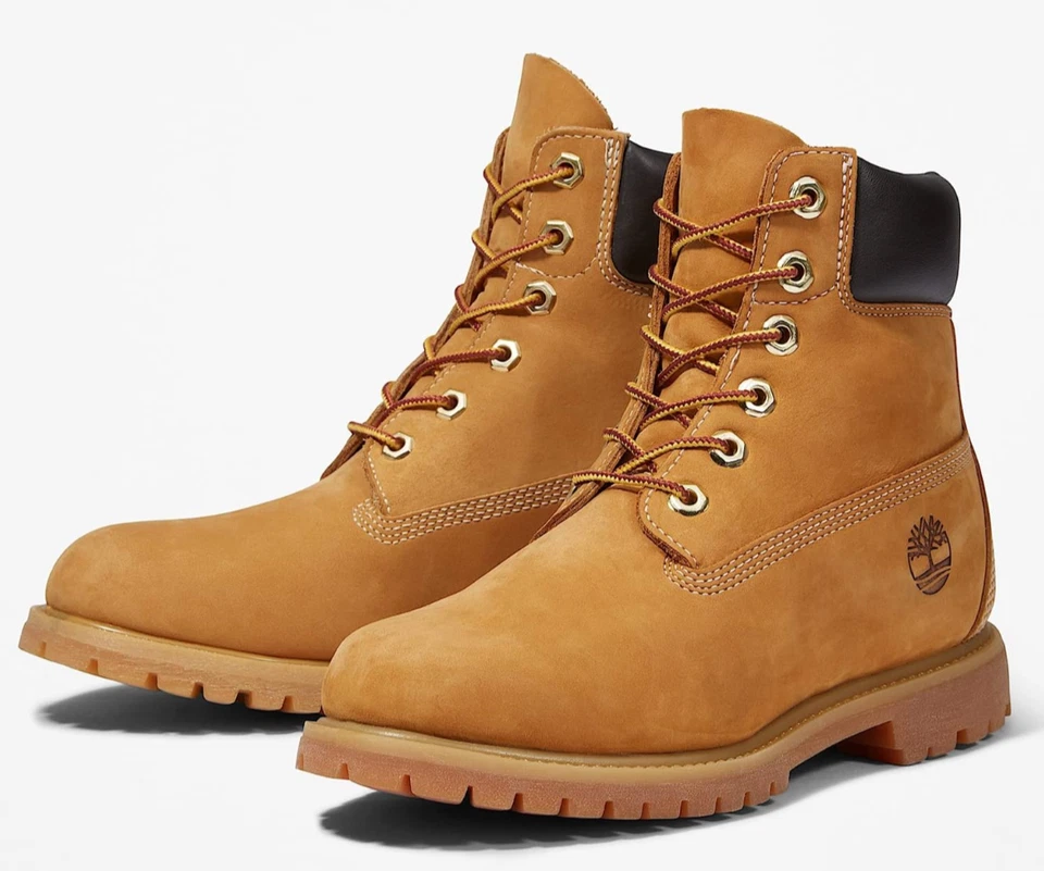 TIMBERLAND 6 Pulgadas Botas Niños Talla 13 -Impermeable Cuero Trigo Informal Cálido Zapatos Foto 1 de 4