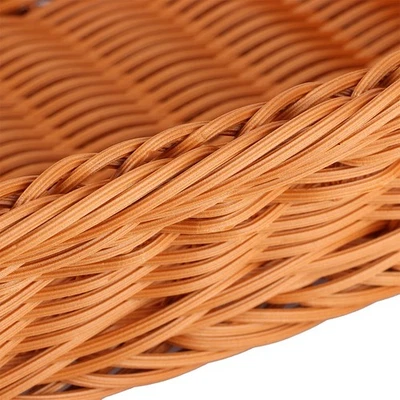 Household Desktop Rectangular Food Bread Fruits Storage Basket For Office R DW - Image 1 of 4