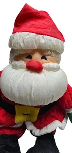 Vintage Hallmark Santa Plush 13” Puffy Nylon Christmas Toy Decoration 1980s - Picture 1 of 9