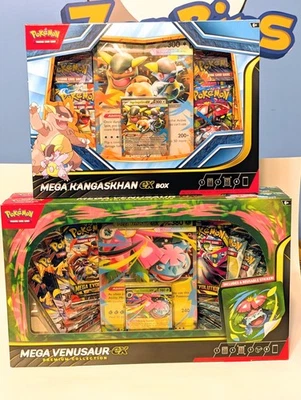 Mega Venusaur ex + Mega Kangaskhan Collection Bundle 🔥12 包🔥 — 第 1/4 张图片