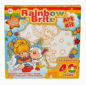 Neu bezaubernd 🌈 Rainbow Brite Kunst Malset mit Lesezeichen Feier 40 Jahre - Bild 1 von 10