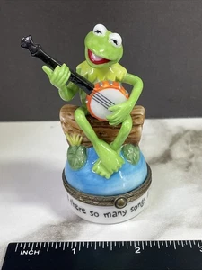 Kermit The Frog Playing The Banjo Muppets Trinket Box - Picture 1 of 6