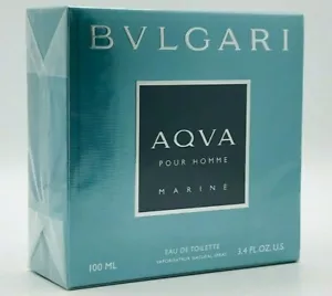 Bvlgari Aqva Marine Pour Homme Men Cologne Spray 3.4 oz New In Sealed Box - Picture 1 of 3