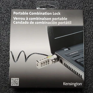 Kensington Portable Combination Cable Lock for Laptops & Other Devices K64670AM - Picture 1 of 3
