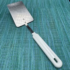 Vintage Robinson Knife Co Solid SPATULA Turner Flipper weißer Griff USA 12" - Bild 1 von 8