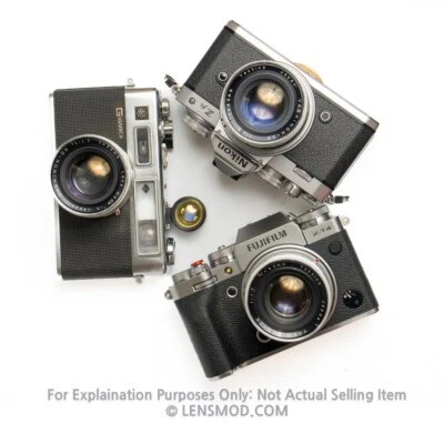 Yashica Electro 35 GSN Yashinon 45mm F1.7 Classic Lens for Fujifilm X & Nikon Z - Image 1 of 4