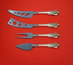 Grande Baroque by Wallace Sterling Silver Deluxe Charcuterie Set 4-Piece Custom - Picture 1 of 9