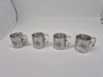 4x Licor 43 Espresso Kännchen Set Mini Kanne Edelstahl Likör Liquor 43er - Bild 1 von 3