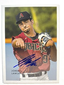 2022 Topps Heritage Minor League Jordan Lawlar 1973 Topps 1953 Auto #83/99 - Picture 1 of 2