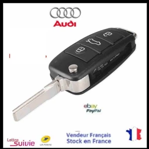 SCHLÜSSELHÜLLE GEHÄUSE FERNBEDIENUNG AUDI A3 A4 A6 A8 TT Q3 B6 B7 C6 3 TASTEN - Bild 1 von 4