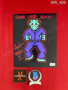 Ari Lehman primera foto firmada por Jason Voorhees 8x10 Friday the 13th Beckett certificado de autenticidad - Imagen 1 de 4