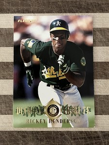 1995 Fleer Update Diamond Tribute Baseball Rickey Henderson Card #7