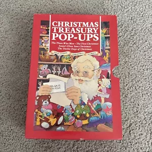 Vintage 1991 Christmas Treasury Pop Ups Book Set Children’s Holiday Pop Up Books - Imagen 1 de 4