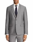 $950 Theory Men'S Gray Wool Gingham Slim Fit Sport Check Suit Coat Jacket 40r