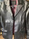 Guess Womens Black Leather Jacket Size X-Small