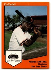 1989 ProCards Andres Santana San Jose Giants #450
