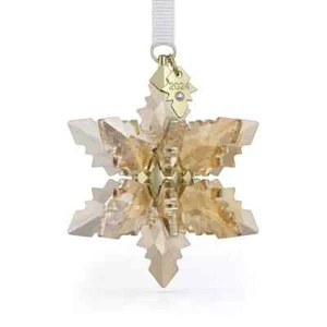 Cristal Swarovski Edición Anual Festivo Adorno 3D 2024, Dorado, Nuevo en Caja 5674348 - Imagen 1 de 4