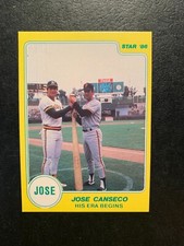 Jose Canseco 1986 STAR COMPANY CARD HIS ERA BEGINS Puzzle Card C  Oakland A's