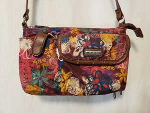 Rosetti Handtasche Schultertasche/Handtasche mehrfarbig Blumenmuster mit Kunstlederbesatz - Bild 1 von 10