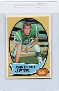 1970 Topps #54 Jake Elliott Jets EX *DA-B1663