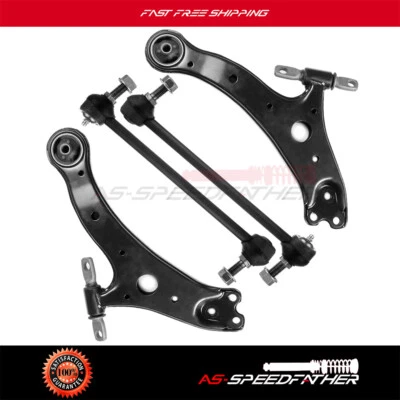 4 peças adequadas para 2004-2007 Toyota Highlander braço de controle inferior dianteiro barras oscilantes - Imagem 1 de 4