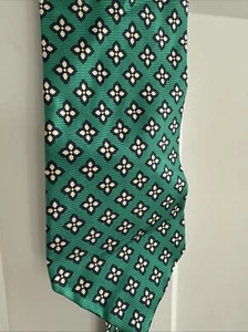 Corbata Gap verde colorida floral hecha en EE. UU. 100 % algodón vintage - Imagen 1 de 8