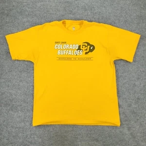 Colorado Buffaloes Hemd Herren XL Gelb NCAA University Logo Grafik Kurzarm - Bild 1 von 13