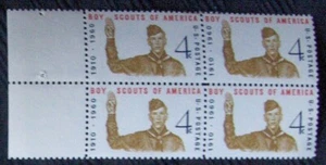 US 4¢ Stamp SC #1145 Boy Scouts of America MNH 1960. Block of 4. - Picture 1 of 1