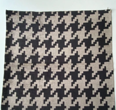 Kravet Exclusive Feder in Charcoal Black Designer Fabric Remnant 24x24" - Image 1 of 3