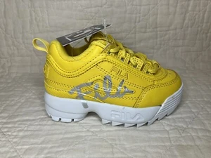 Fila Disruptor 2 Baby Toddler Sneakers Yellow Size 7 New With Tags - Picture 1 of 13