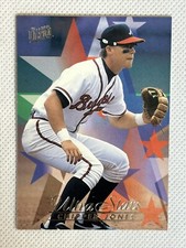 1996 Fleer Ultra Chipper Jones #582 Stars Baseball Card Atlanta Braves HOF