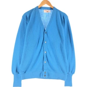 80'S THE FOX COLLECTION Acrylic Knit Cardigan Made in USA Men's L size /eaa5... - Picture 1 of 4