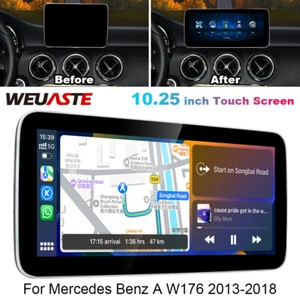 10.25'' Car Linux Screen Wireless Carplay Navigation For Benz A W176 2013-2018 - Picture 1 of 12