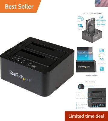 External HDD/SSD Cloner Dock with Fast 28GB/min Data Transfer - USB Connected - Image 1 of 4