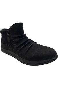 Clarks Cloudsteppers Slip-On Booties Breeze Range Dark Black - Picture 1 of 3