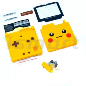 Pikachu GBA SP Game Boy Advance SP Replacement Housing Shell Screen Lens Yellow - Picture 1 of 5