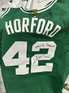 AL HORFORD SIGNED GAME WORN USED JERSEY HAVLICEK PATCH JAYSON TATUM CELTICS - Picture 1 of 9