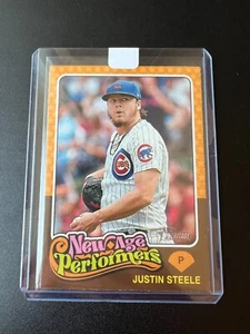 Justin Steele 2024 Topps Heritage Baseball #NAP-25 NEW AGE PERFORMERS - Picture 1 of 3