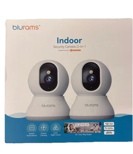 ( 2 PACK ) Blurams INDOOR Security Camera 2 In 1. - Picture 1 of 4