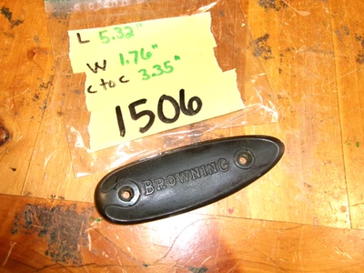 Browning black plastic buttplate, might be for rifle or shotgun I don't know - Image 1 of 3